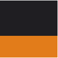 black / orange pop