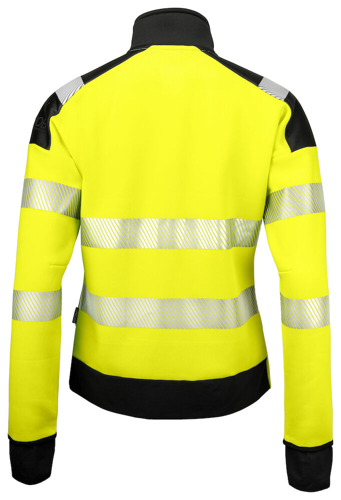 ProJob 6111 Damen Funktionssweatshirt-Jacke EN ISO 20471 KLASSE 3/2