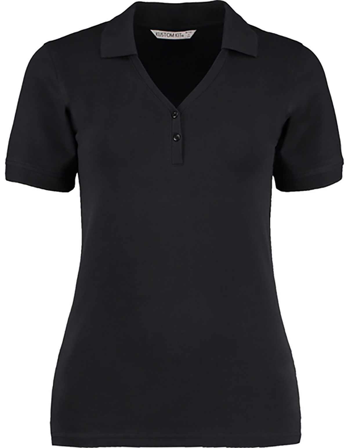 Regular Fit Sophia Comfortec® V Neck Polo Shirt Kustom Kit KK732